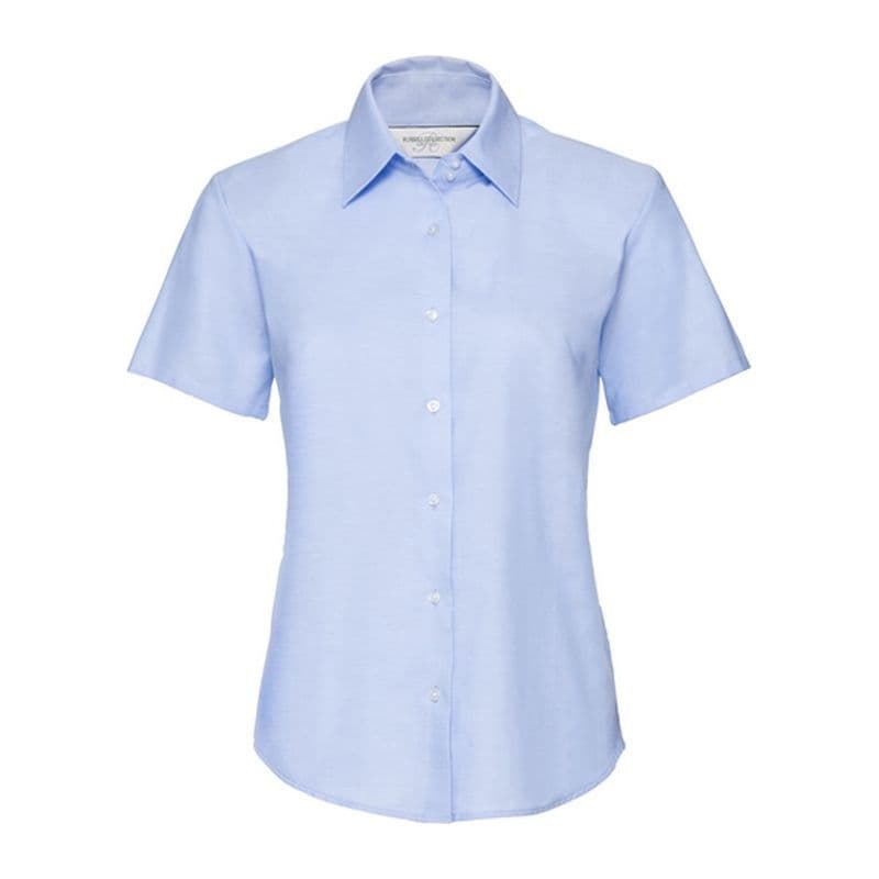 Russell Ladies SSL Easy Care Oxford Shirt coloris Bleu oxford