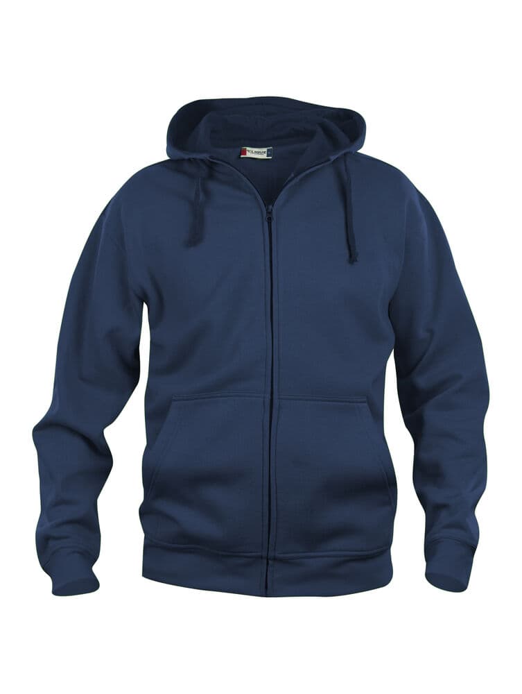 Clique Basic Hoody Full Zip coloris Marine foncé