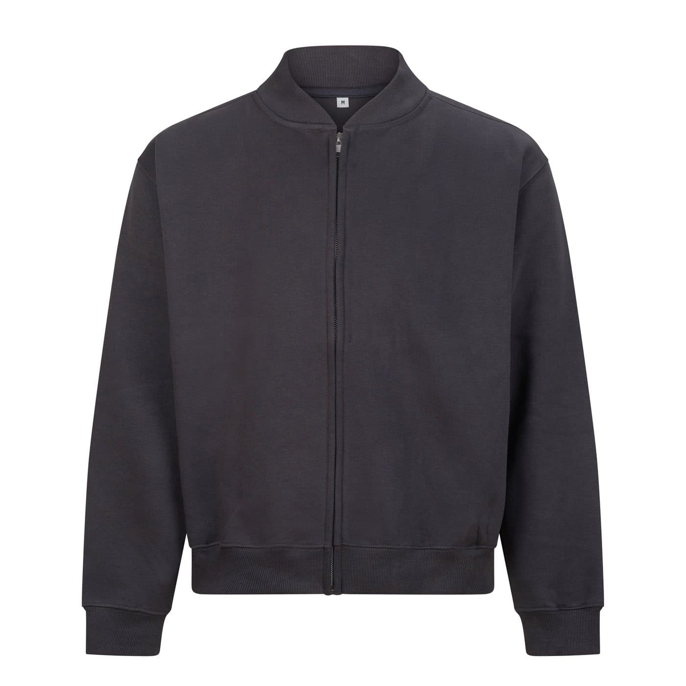 SIGNATURE HEAVYWEIGHT BOMBER SWEAT coloris Gris charbon