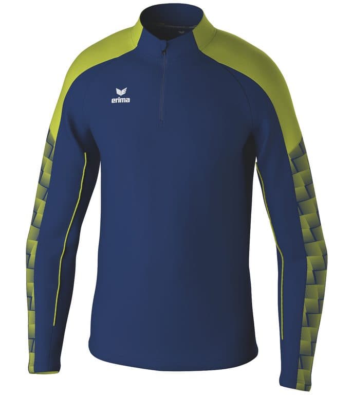 Sweat d'entraînement EVO STAR coloris Marine / Vert citron