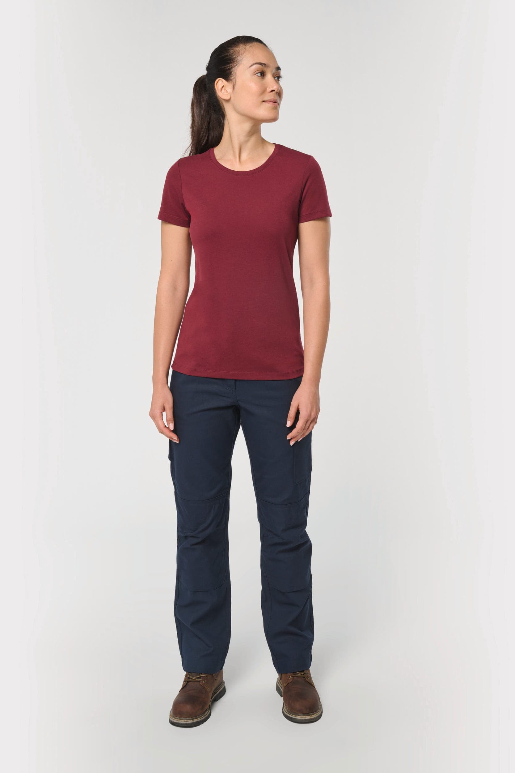 T-shirt à traitement antibactérien femme en situation