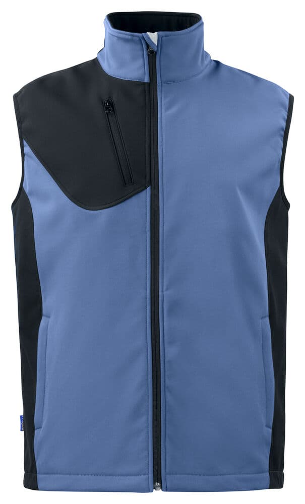 3702 GILET BODYWARMER SOFTSHELL coloris Bleu Ciel