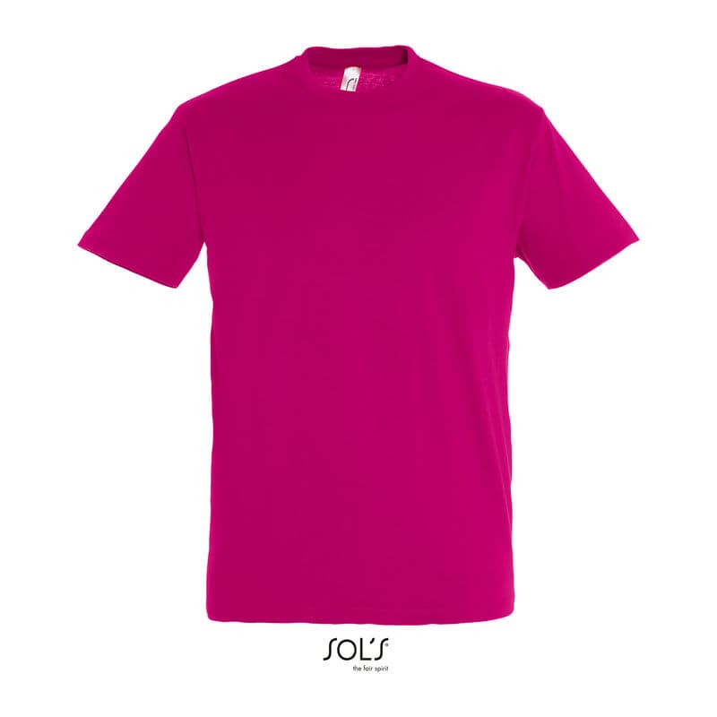 SOL'S REGENT UNISEX ROUND COLLAR T-SHIRT coloris Fuchsia