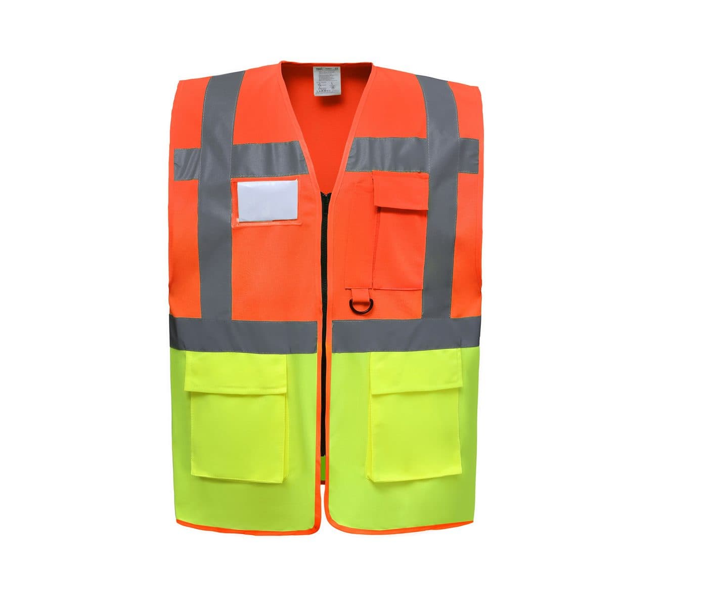 MULTI-FUNCTIONAL EXECUTIVE HI-VIS WAISTCOAT coloris Orange haute visibilité / Jaune haute visibilité