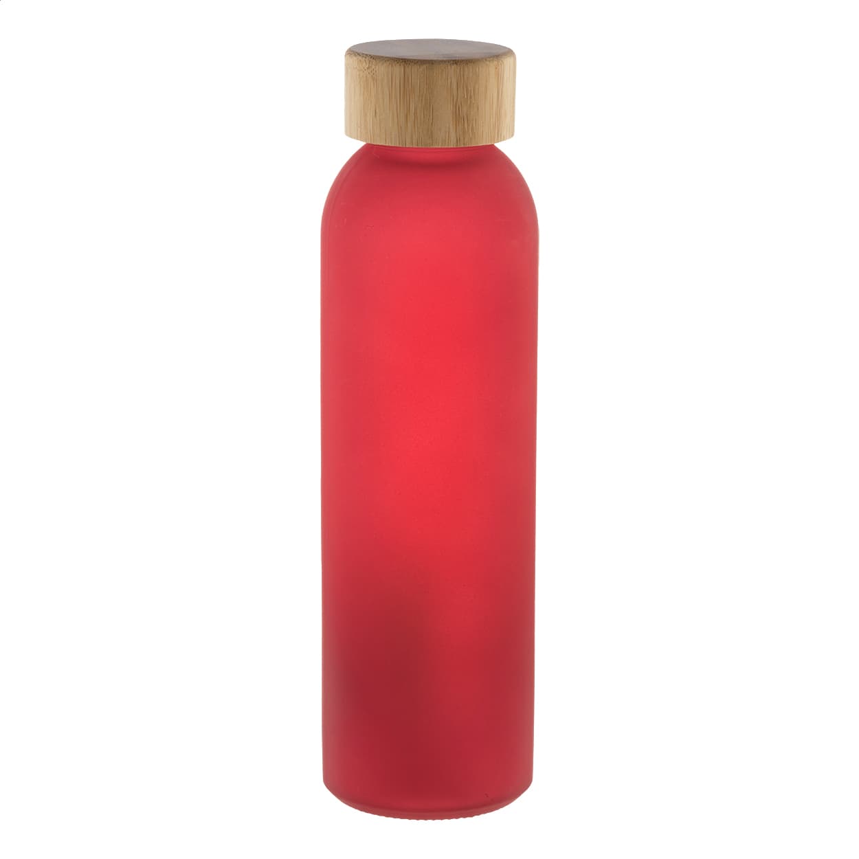 Bouteille en verre coloris Rouge