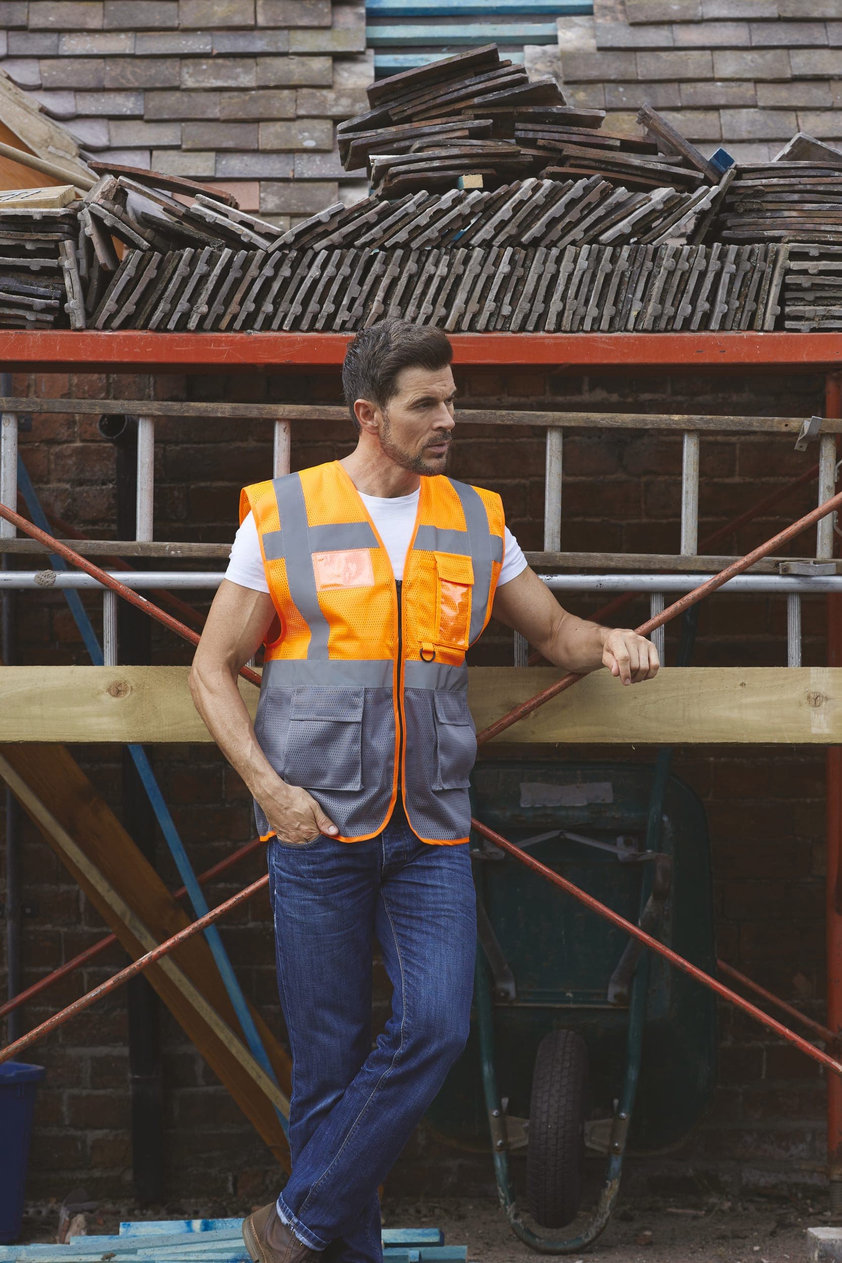 Gilet haute visibilité Top Cool "Management" en situation