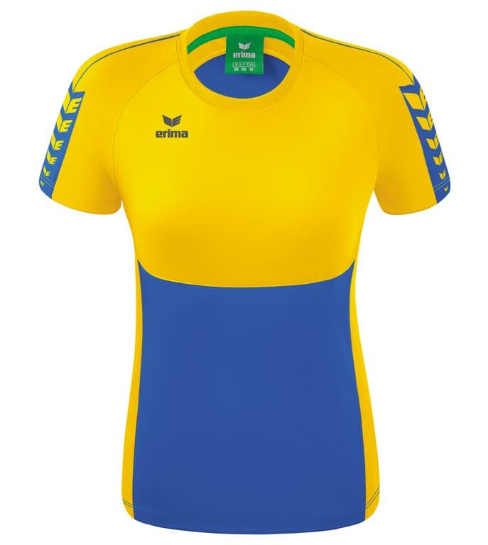 T-shirt Six Wings coloris Bleu roi / Jaune