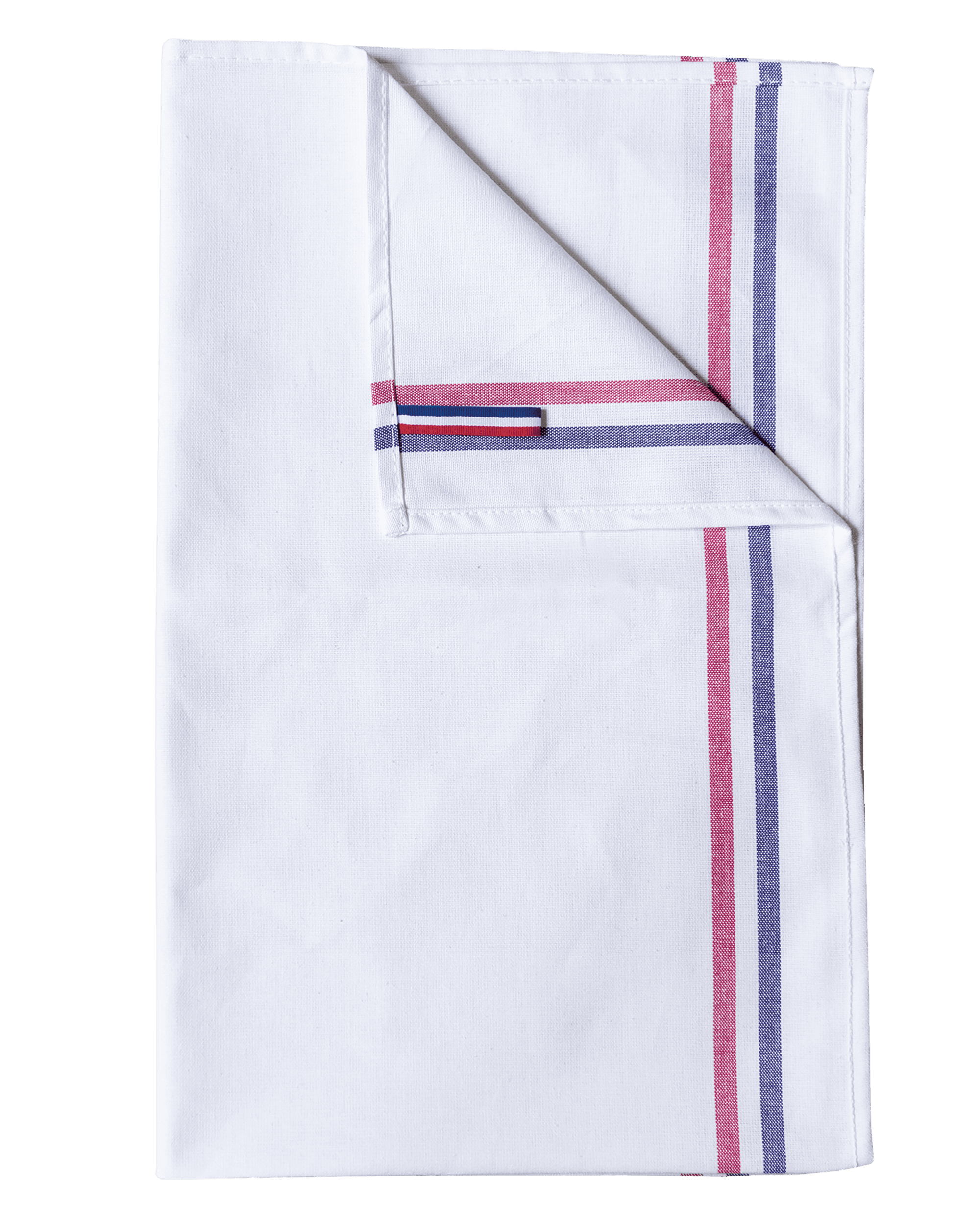 Essuie-vaisselle 2 rayures Origine France Garantie coloris Blanc