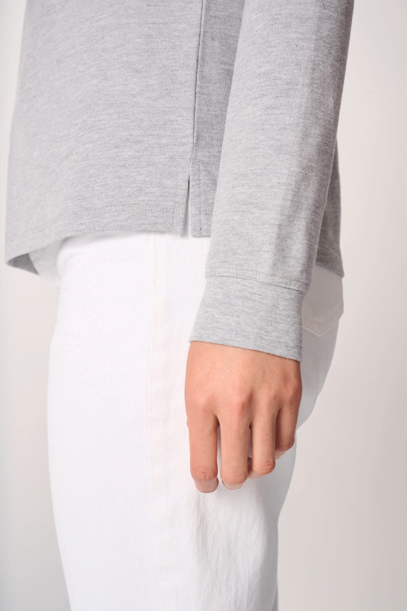 Polo piqué LSL femme en situation
