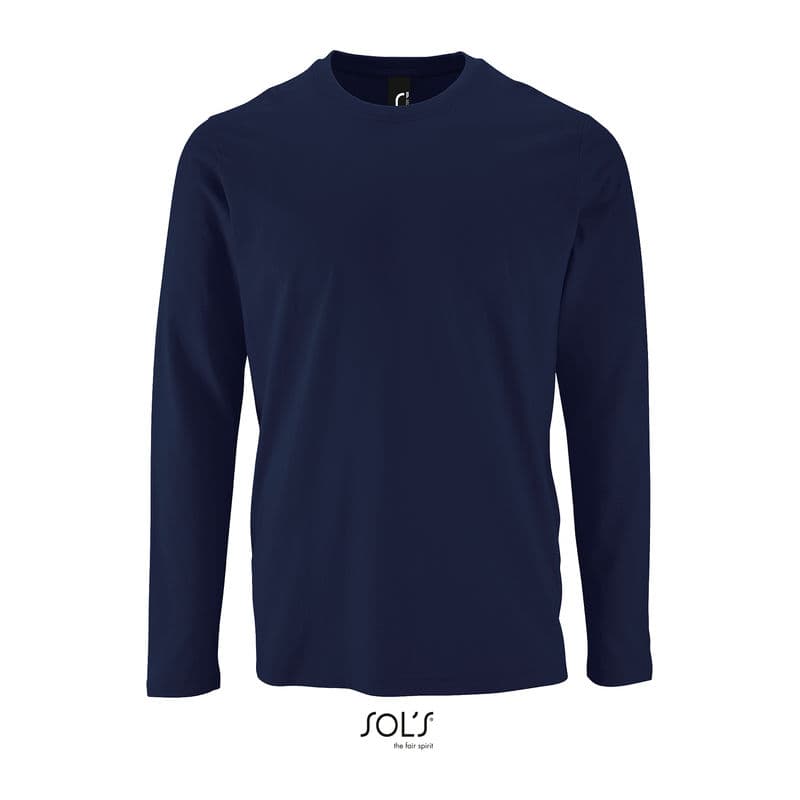 SOL'S IMPERIAL LSL MEN - LONG-SLEEVE T-SHIR coloris Bleu marine