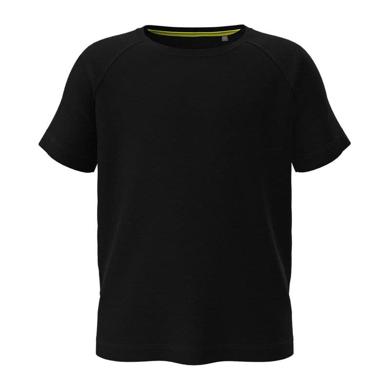 Mesh Raglan Kids' T-shirt coloris Noir opale