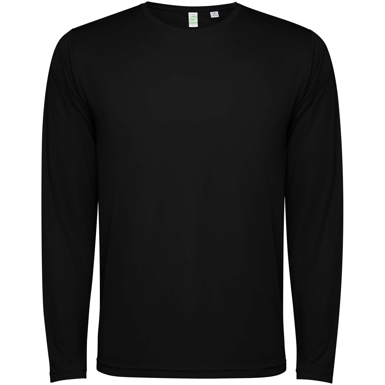 T-shirt de 125 g/m² Estoril unisexe à manches longues coloris Noir