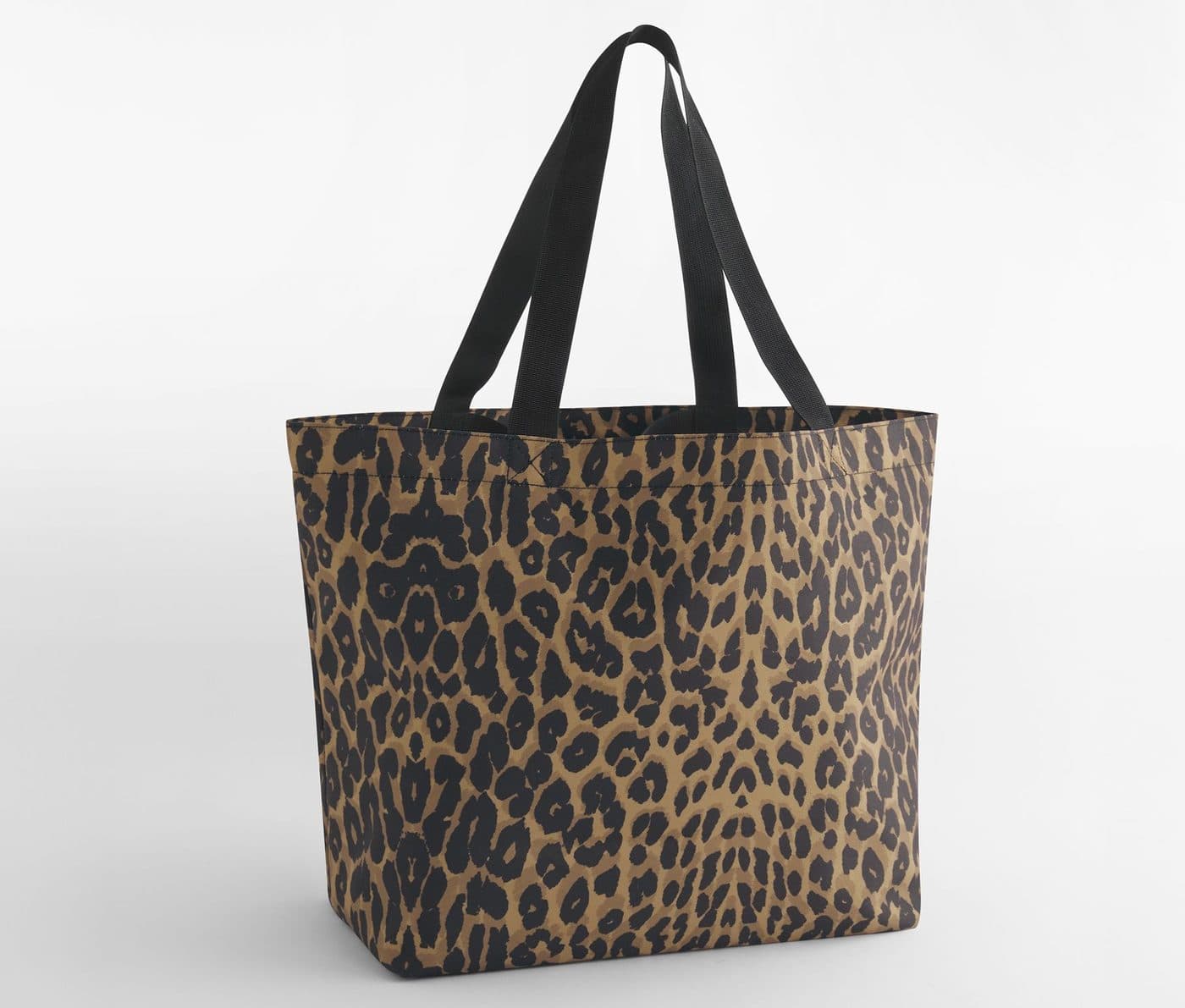 LEOPARD PRINT CARRYALL TOTE BAG