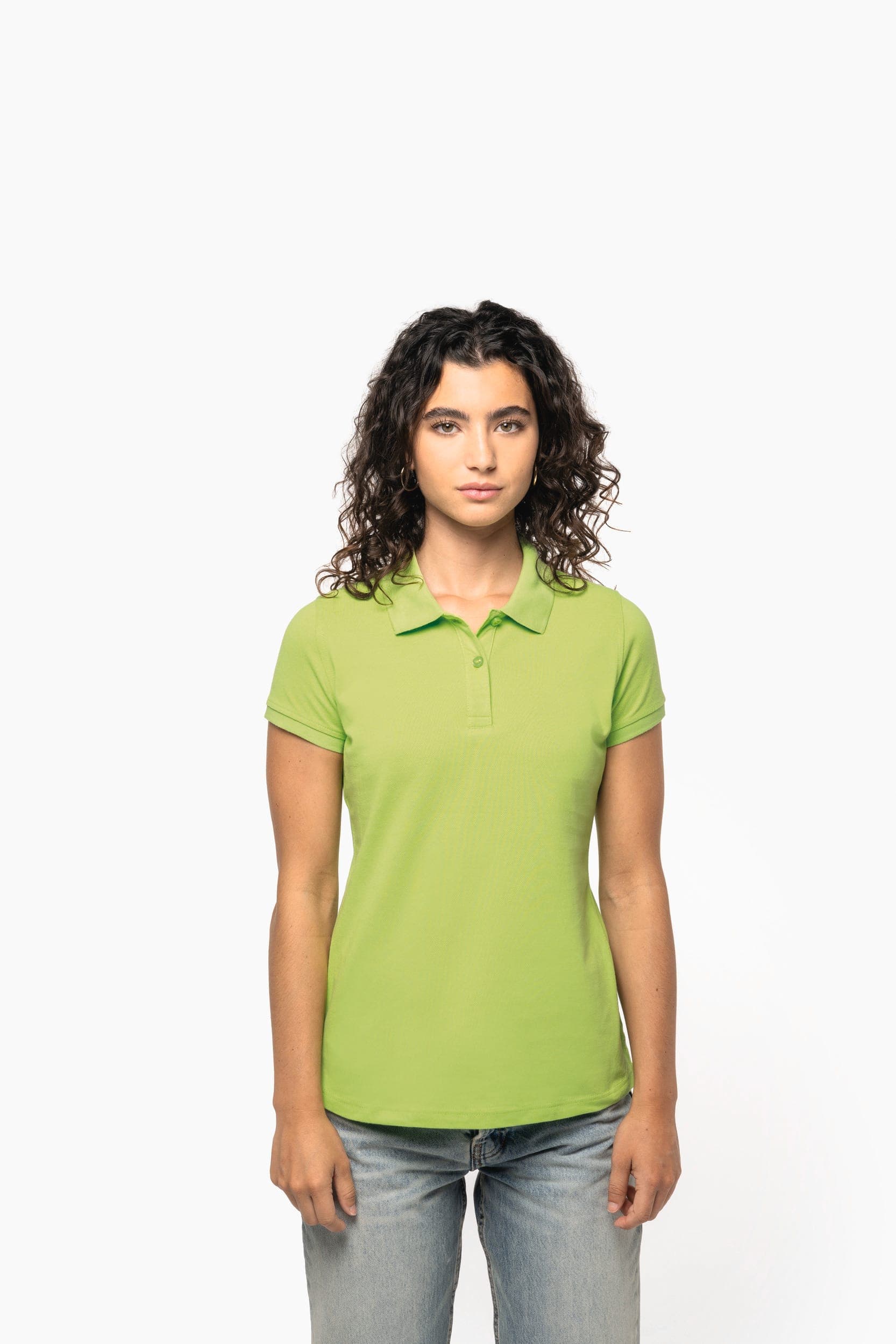 Polo manches courtes femme en situation