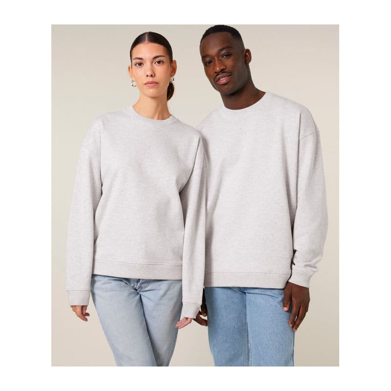 Radder 2.0 oversized sweatshirt coloris Gris chiné froid