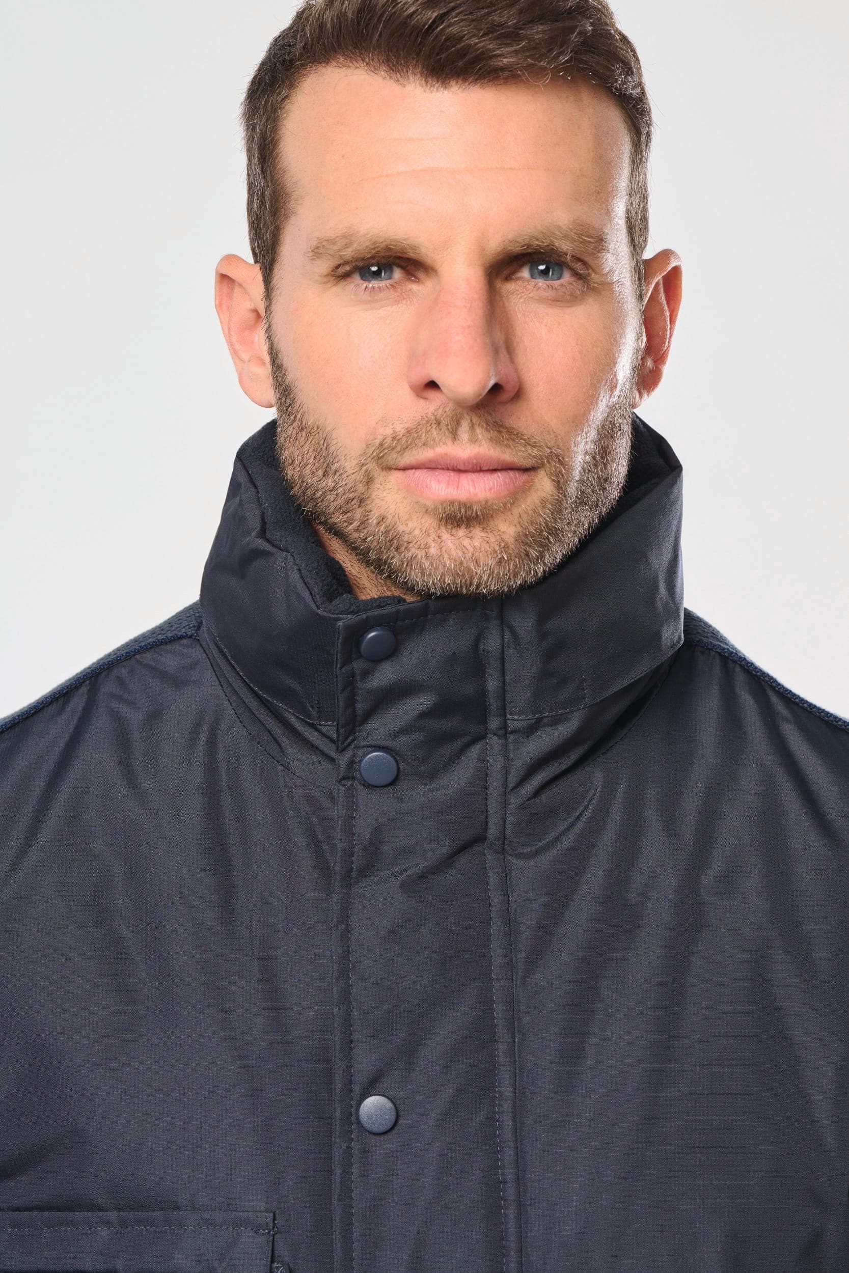 Parka workwear manches amovibles homme en situation