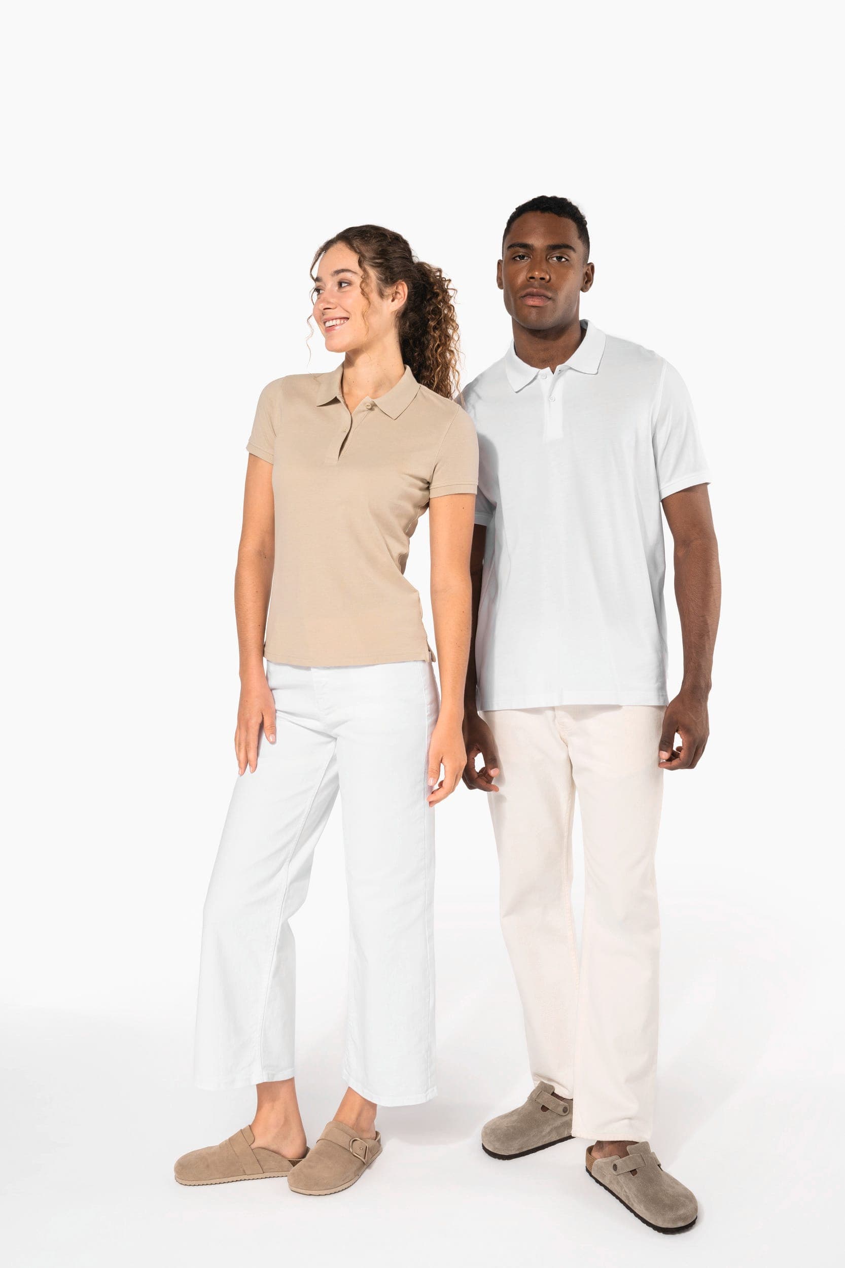 Polo piqué Bio180 femme en situation