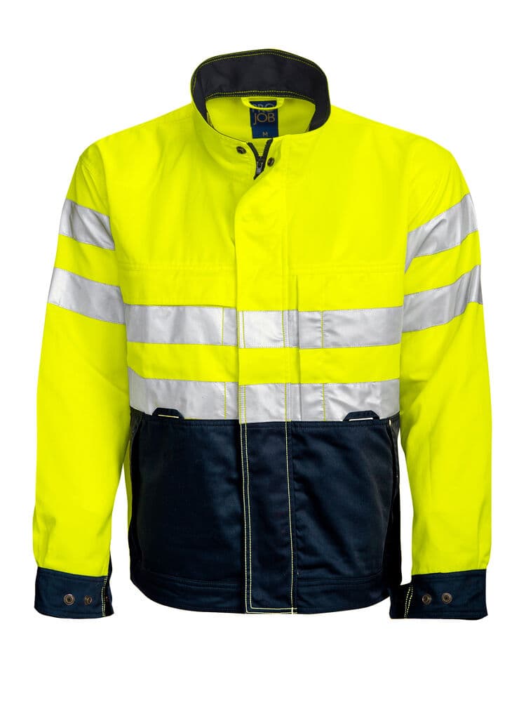 6401 GILET SIGNALISATION EN ISO 20471 CLASSE 3 coloris Jaune / Marine