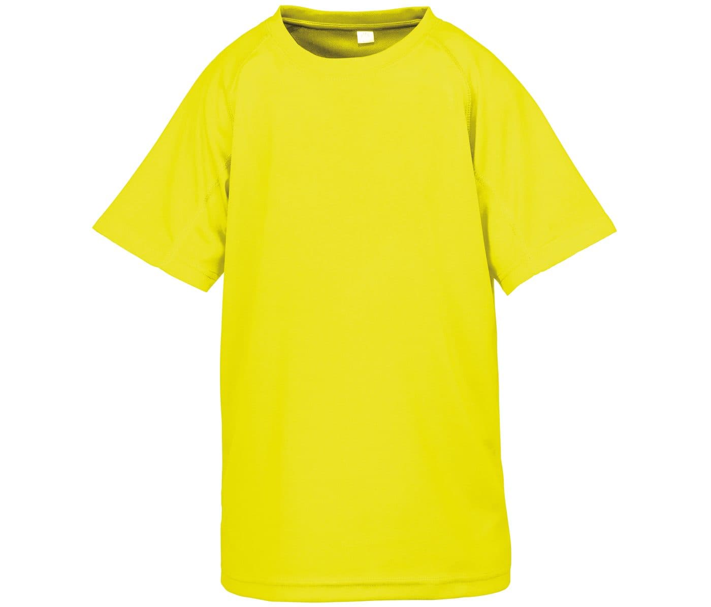 JUNIOR PERFORMANCE AIRCOOL TEE coloris Jaune fluo