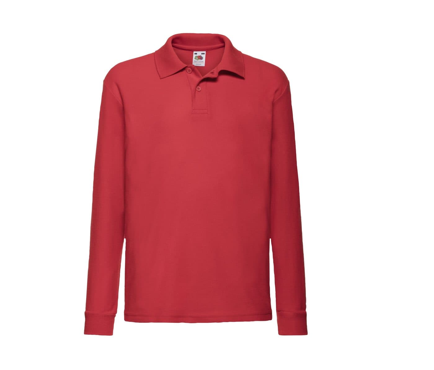 KIDS 65/35 LONG SLEEVE POLO coloris Rouge