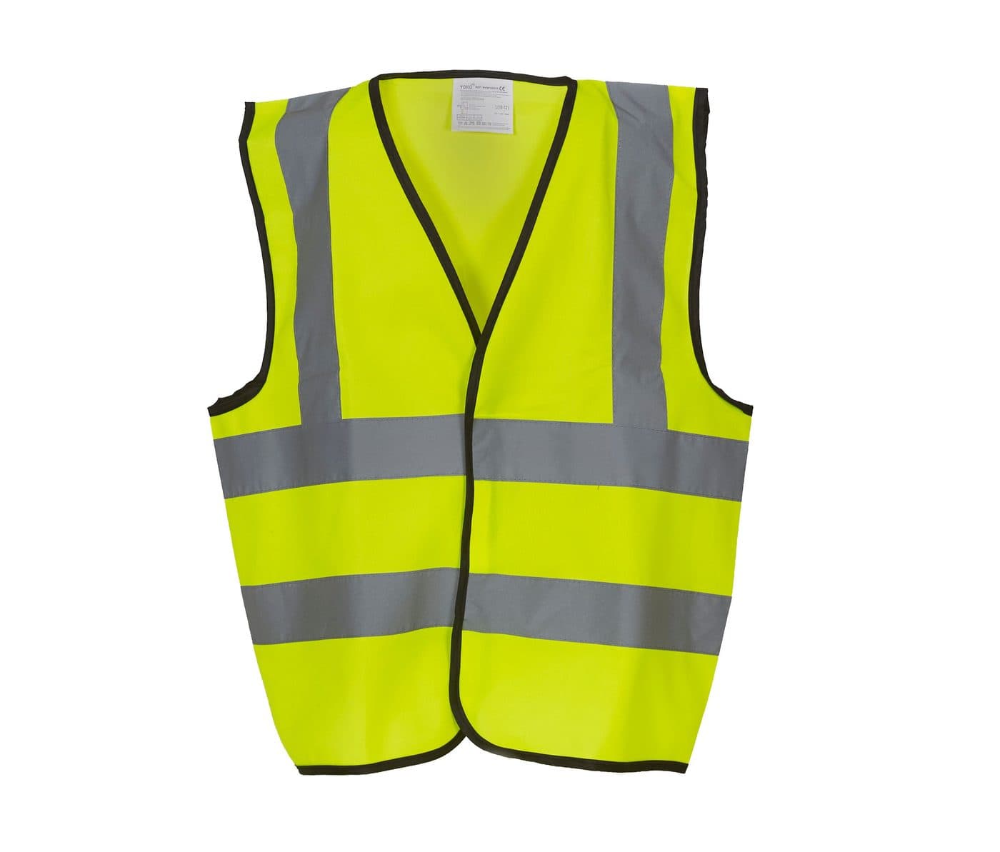 KIDS HI-VIS TWO BAND & BRACES WAISTCOAT coloris Jaune haute visibilité