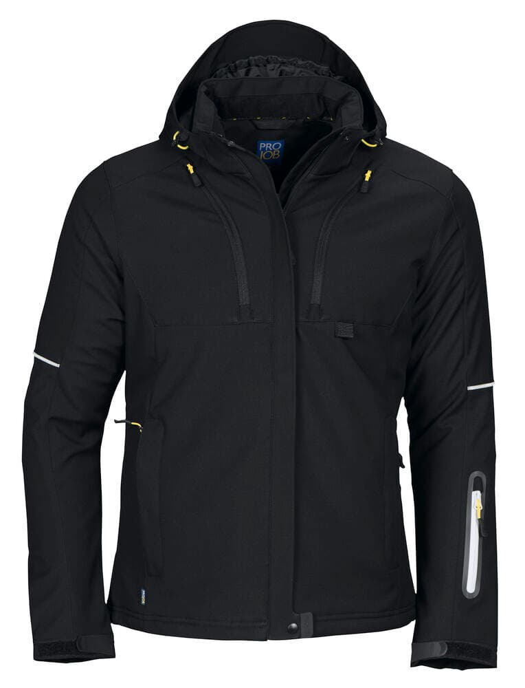 3413 VESTE SOFTSHELL DOUBLÉE FEMME coloris Noir