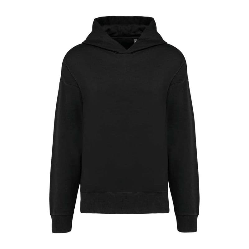 Unisex Oversized Fleece Hoodie coloris Noir
