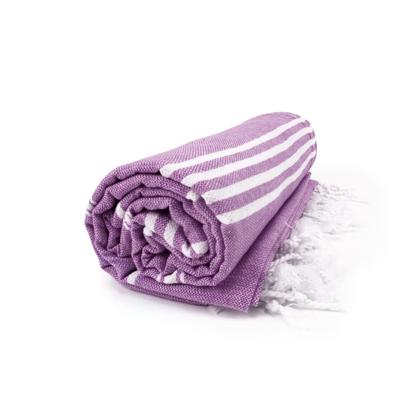 HAMAM SULTAN TOWEL coloris Violet / Blanc