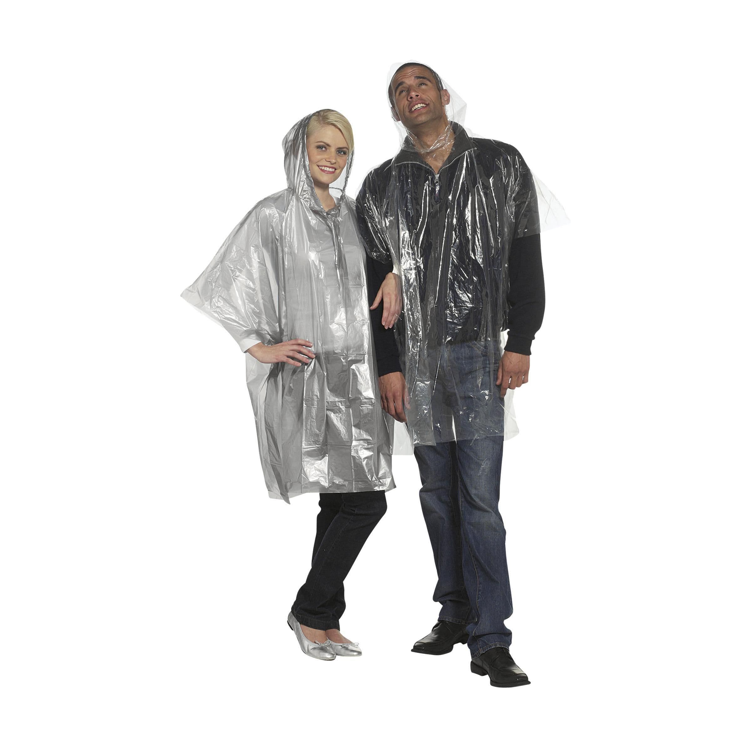 Veste de pluie transparente en situation