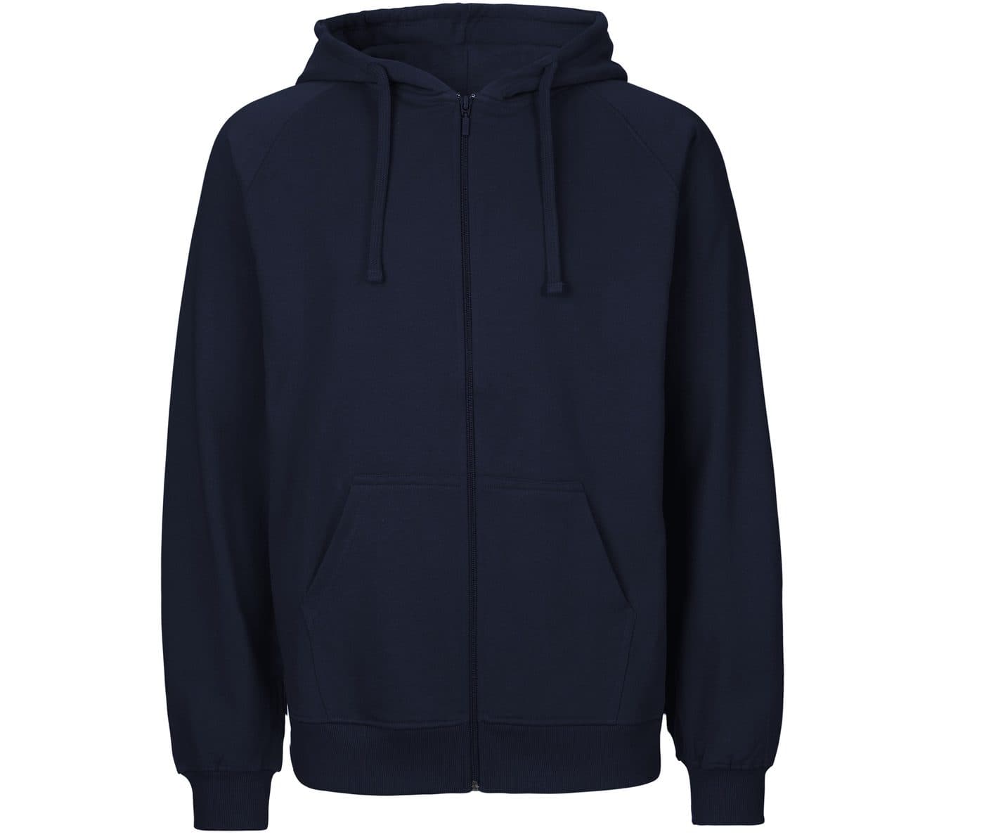 UNISEX TIGER COTTON HOODIE WITH ZIP coloris Marine
