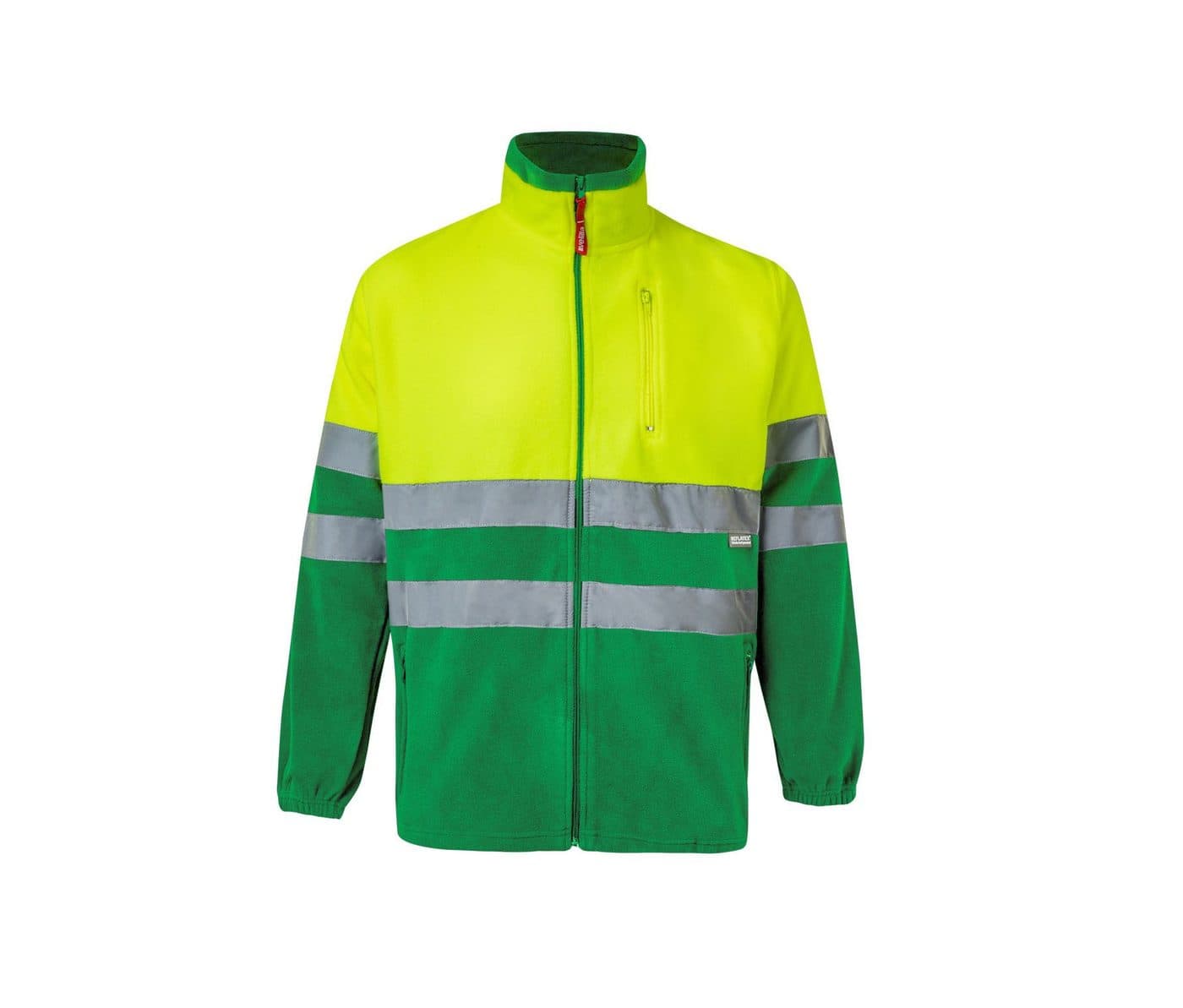 VESTE POLAIRE BICOLORE HAUTE VISIBILITÉ coloris Jaune fluo / Vert