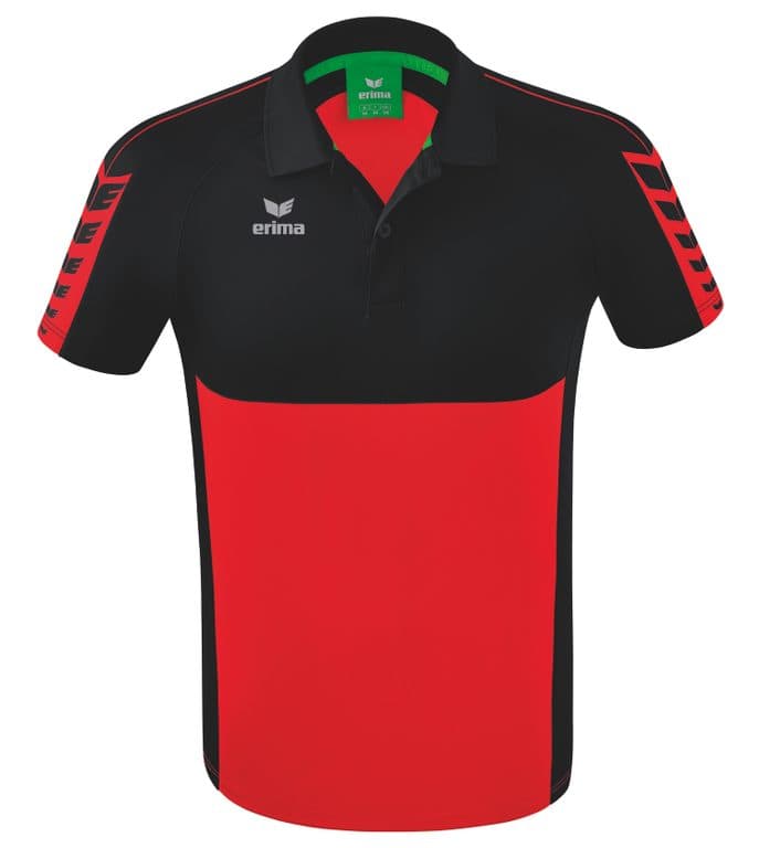 Polo Six Wings coloris Rouge / Noir