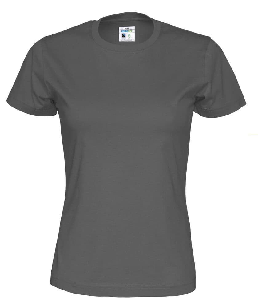 T-SHIRT FEMME - CERTIFIÉ GOTS coloris Anthracite