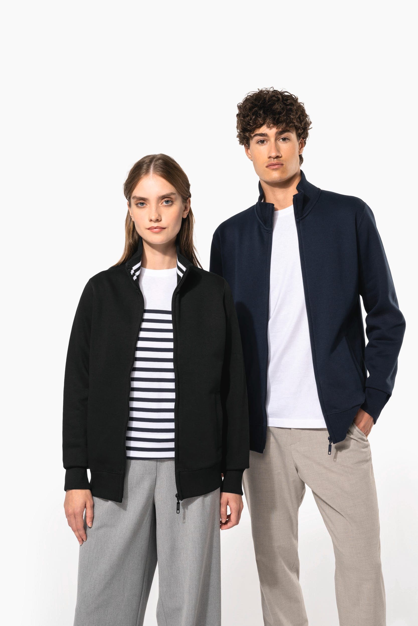 Veste molleton zippée homme en situation