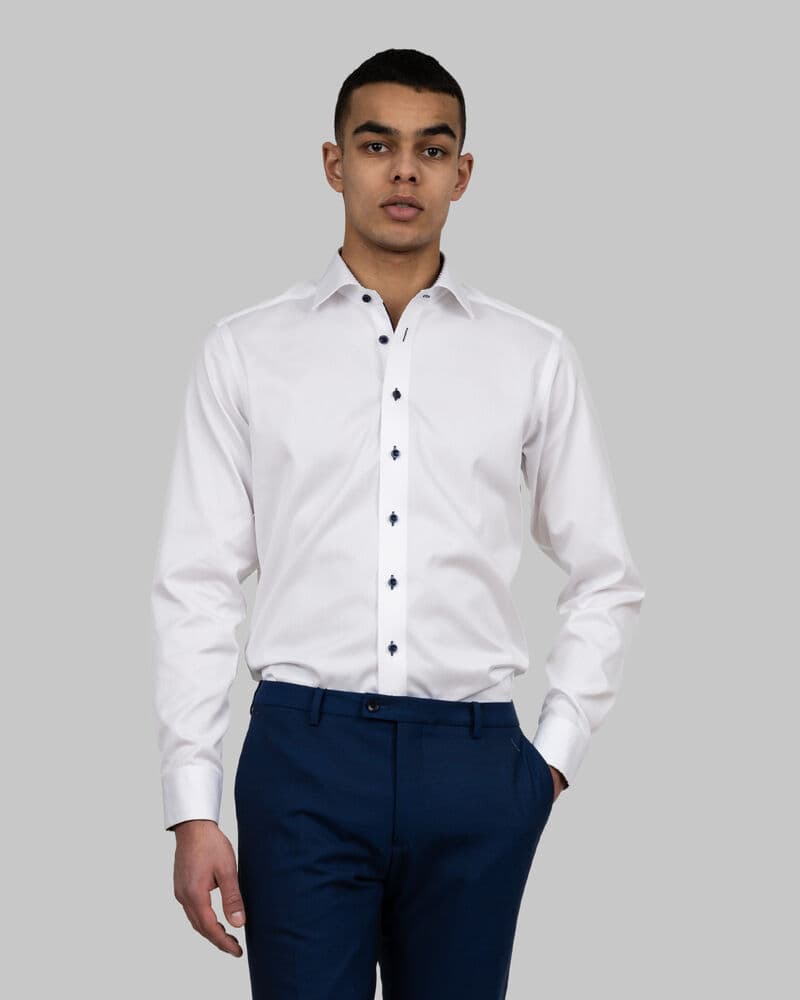 Red Bow 20 Chemise Coupe Slim Hommes coloris Blanc / Marine