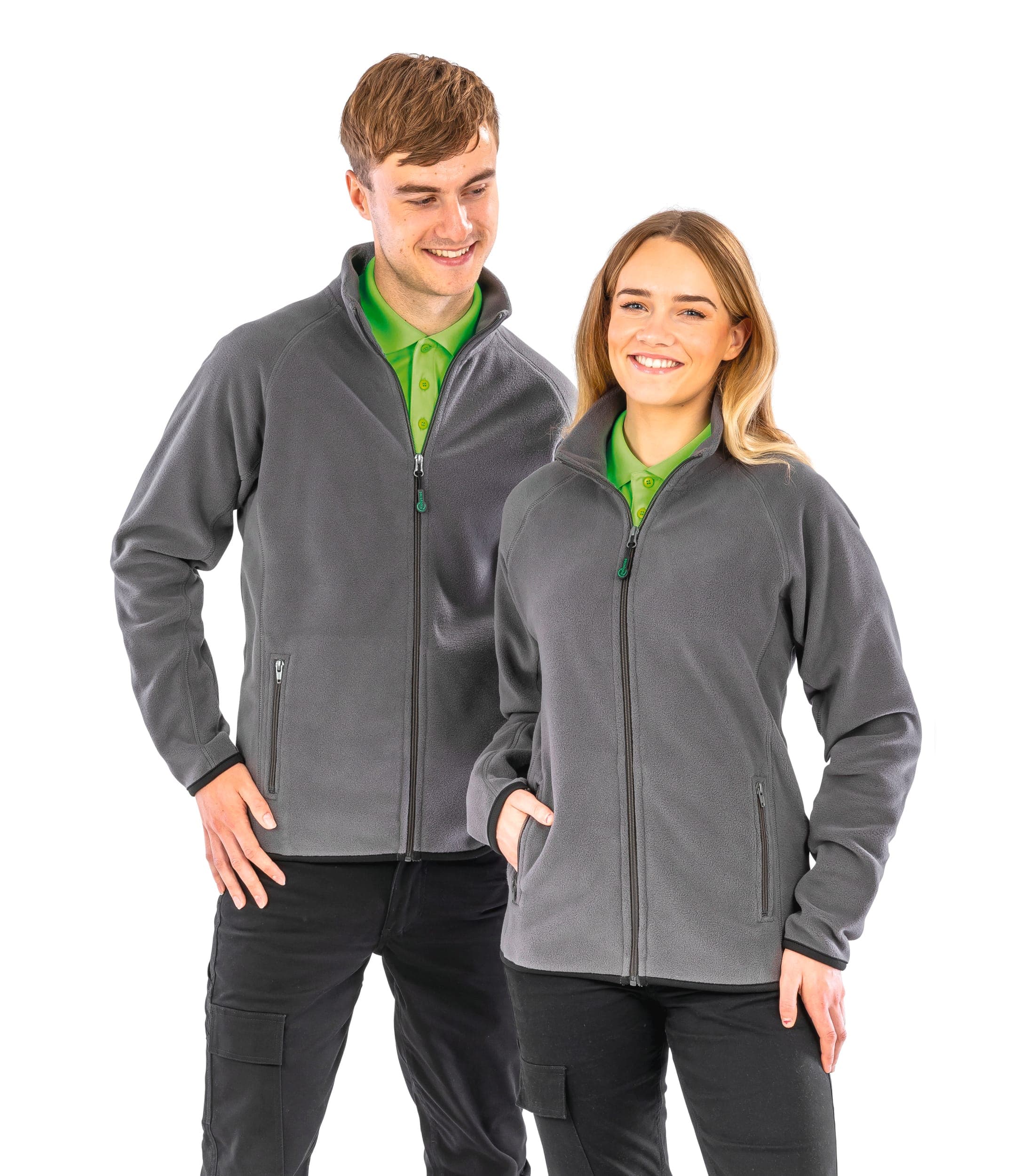 Veste polarthermique en polaire recyclée en situation
