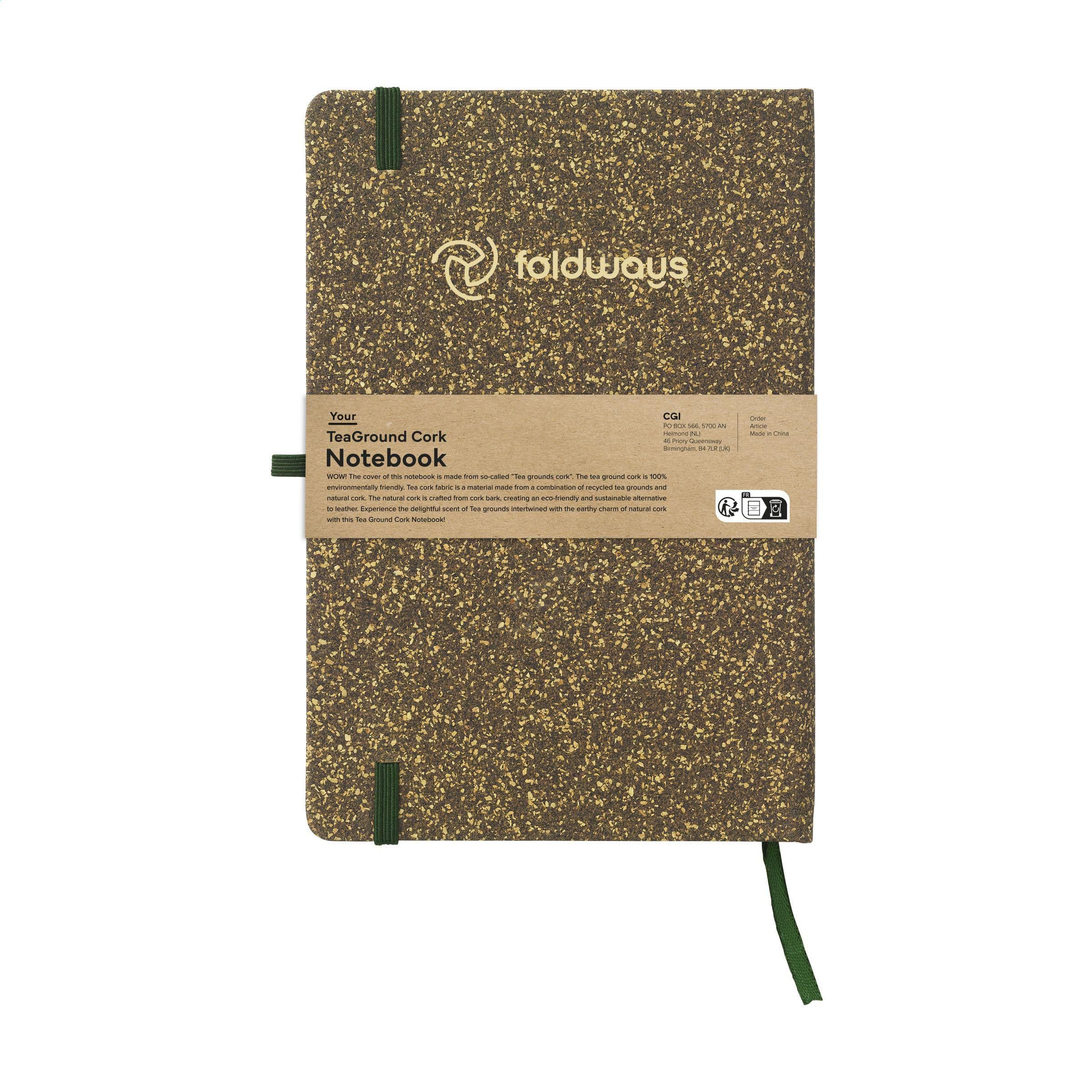 Carnet de notes TeaGround liège A5 en situation