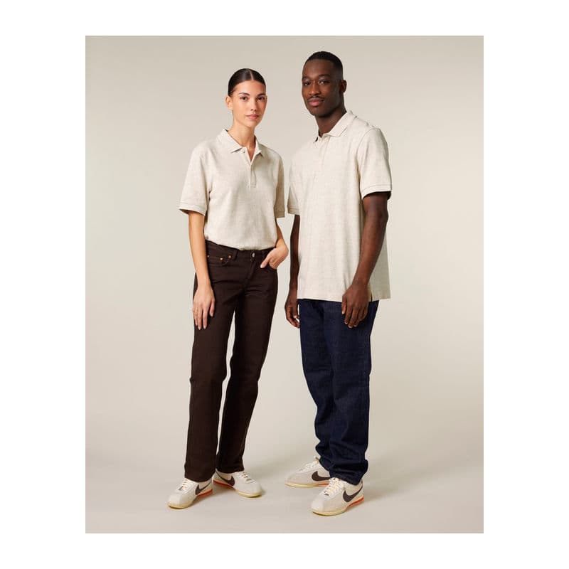 Prepster 2.0 unisex polo coloris Gris chiné Eco