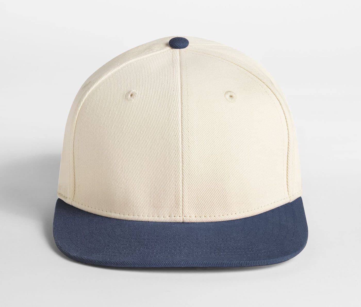 CONTRAST FLAT PEAK 6 PANEL CAP coloris Naturel / Marine