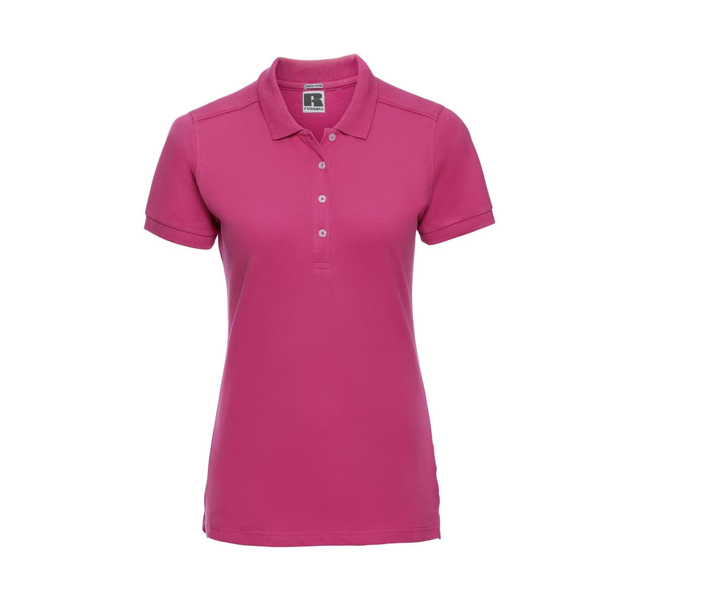 LADIES' FITTED STRETCH POLO coloris Fuchsia