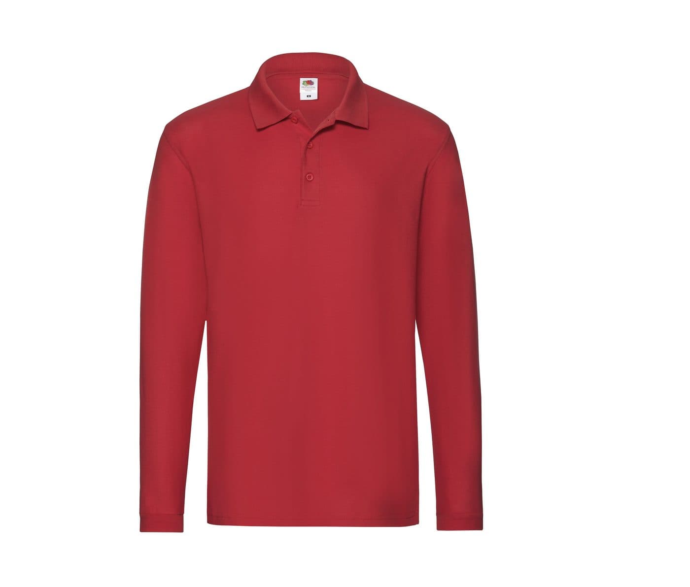 PREMIUM LONG SLEEVE POLO coloris Rouge