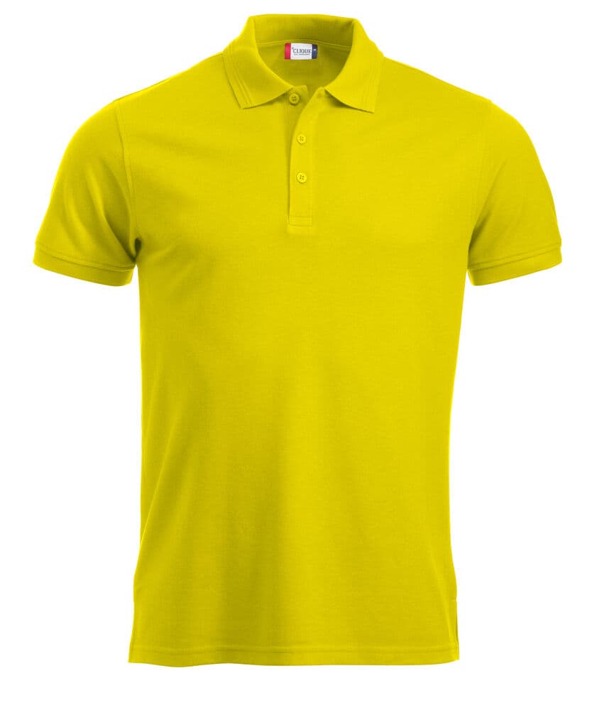 Clique Manhattan Polo coloris Jaune haute visibilité
