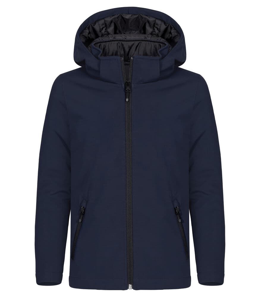 Clique Padded Hoody Softshell Jkt JR coloris Marine foncé