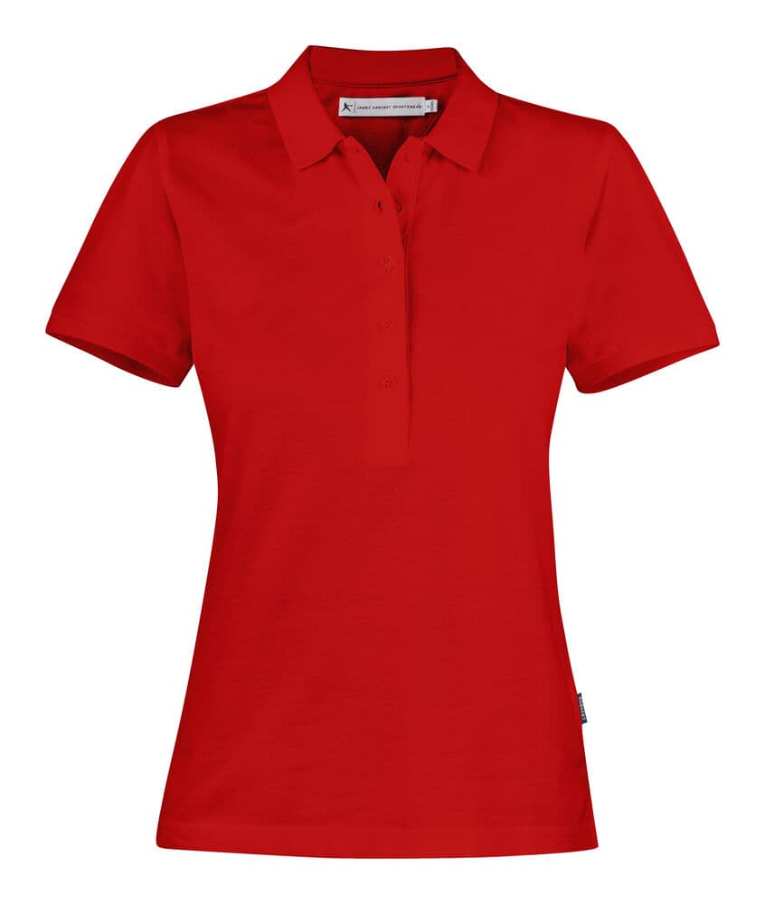 Neptune Polo Piqué Femmes coloris Rouge