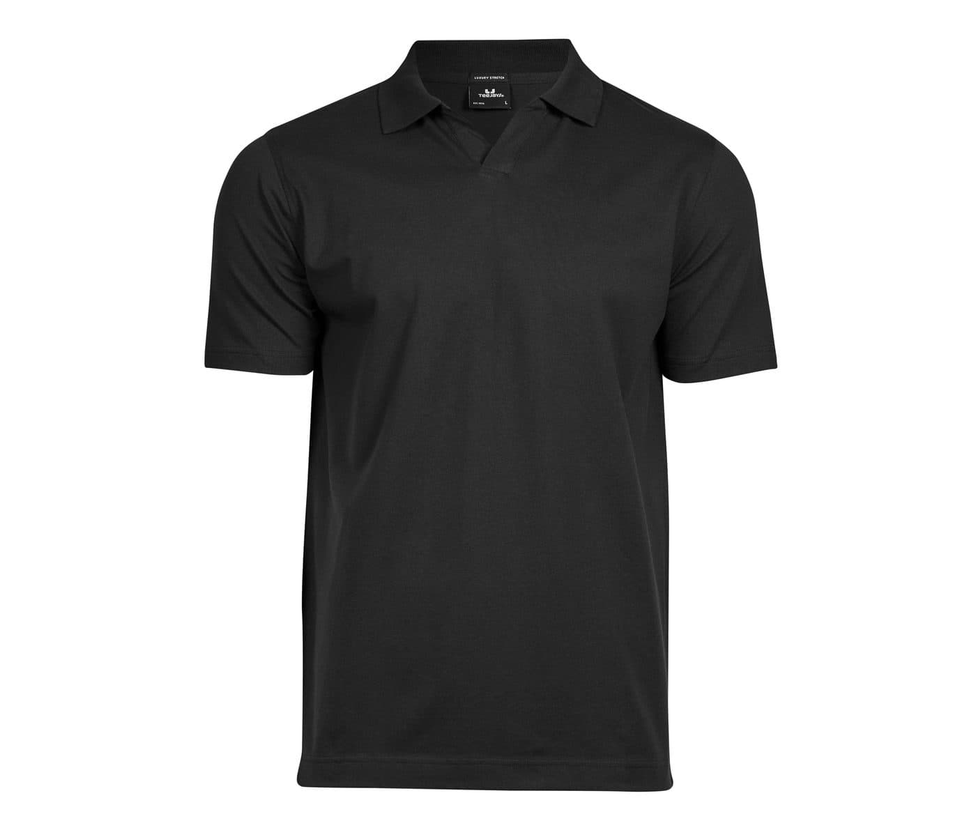 LUXURY STRETCH V-NECK POLO coloris Noir