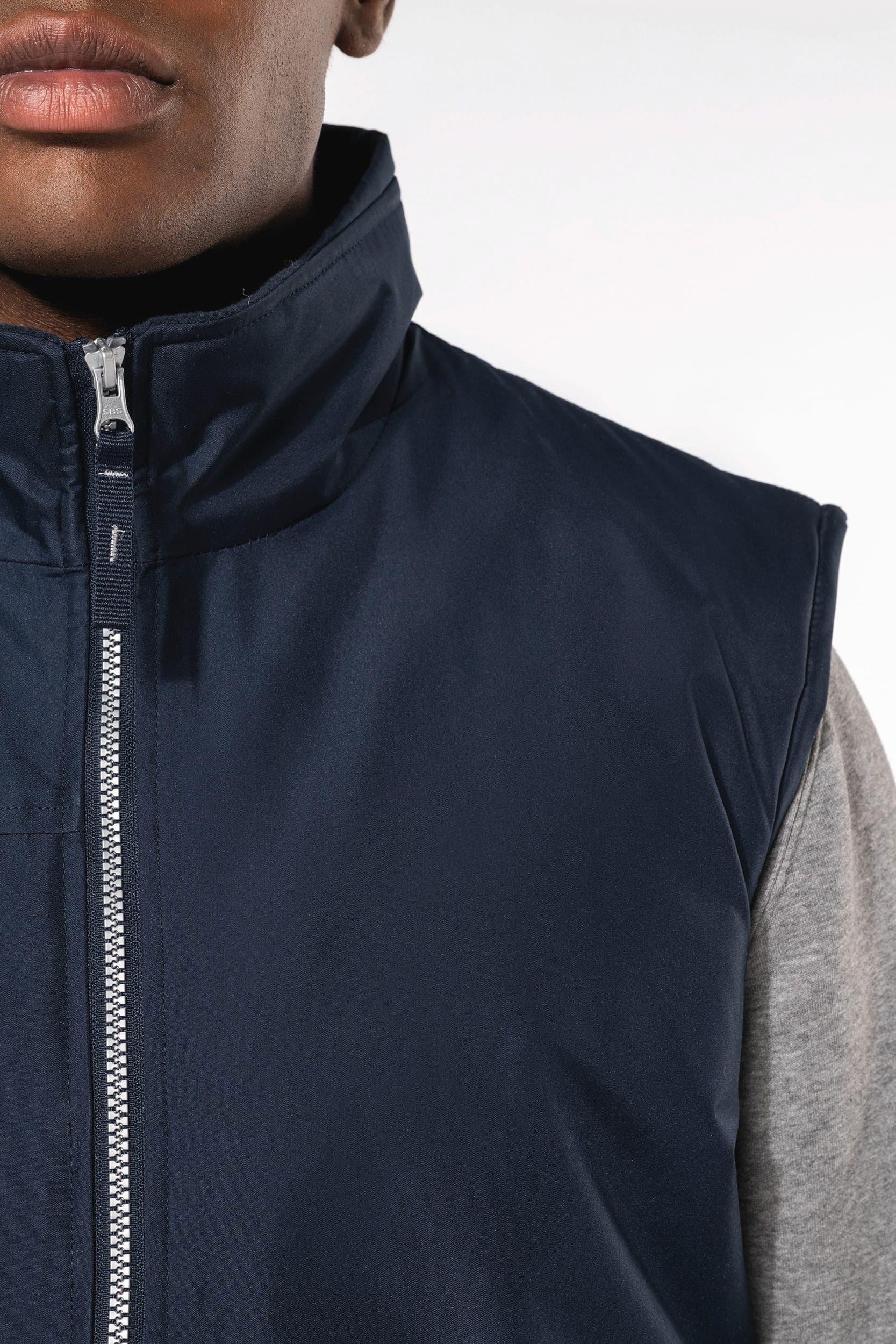 Bodywarmer doublé polaire homme en situation