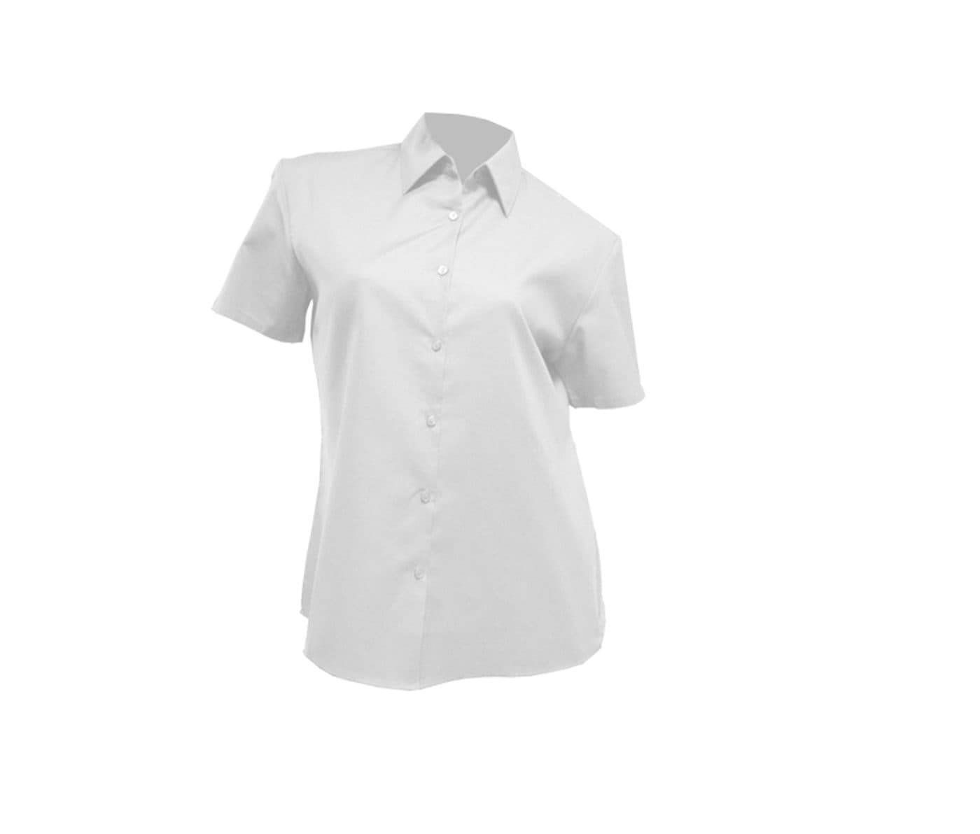 OXFORD SHIRT SHORT SLEEVES LADY coloris Blanc