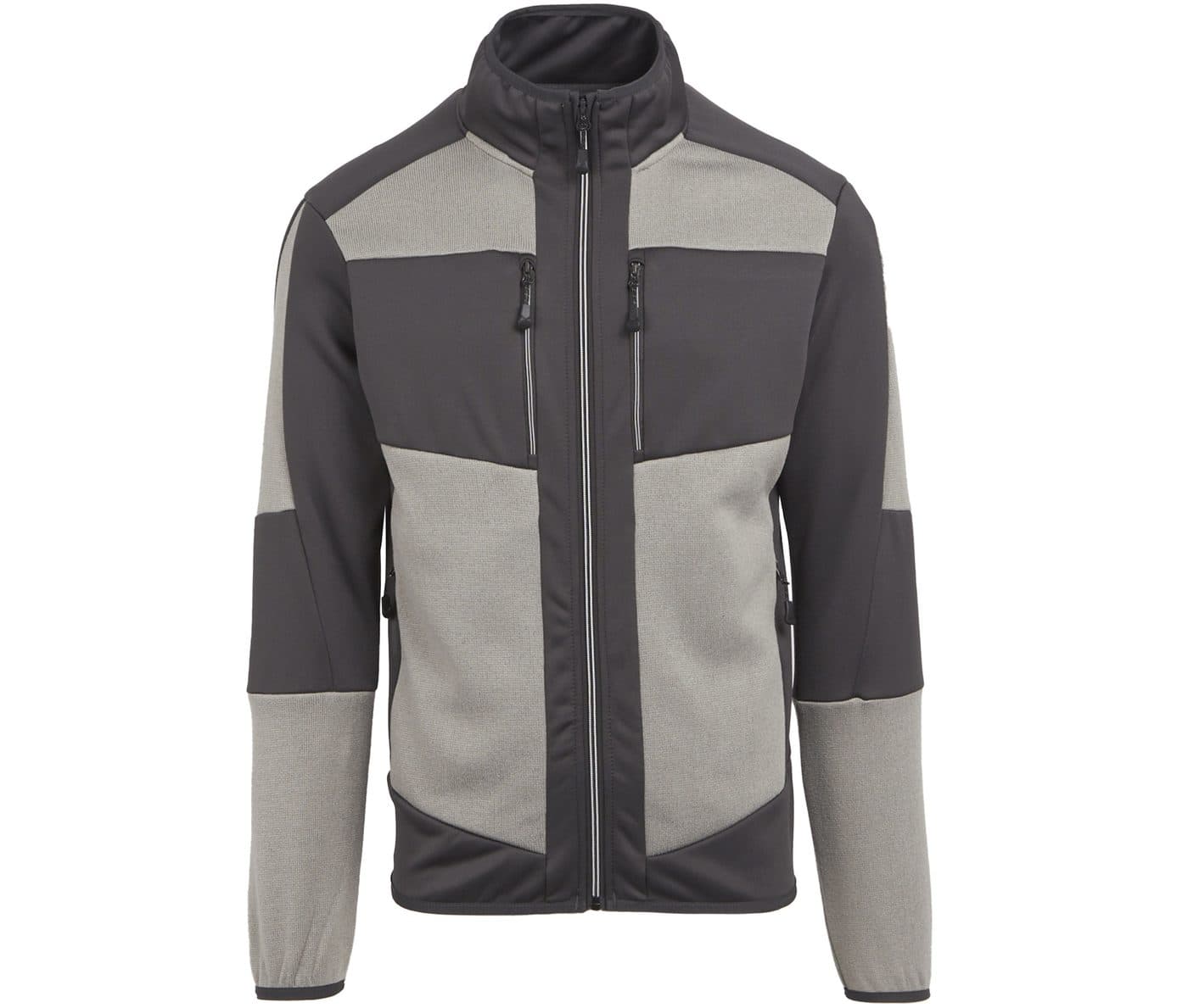E-VOLVE KNIT EFFECT STRETCH MIDLAYER coloris Gris minéral / Gris cendré
