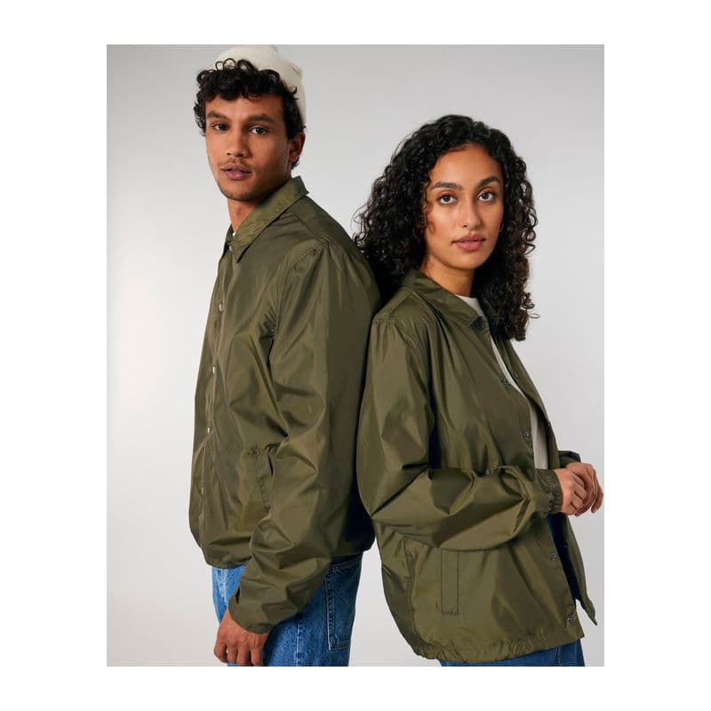 Coacher unisex coach jacket coloris Kaki British