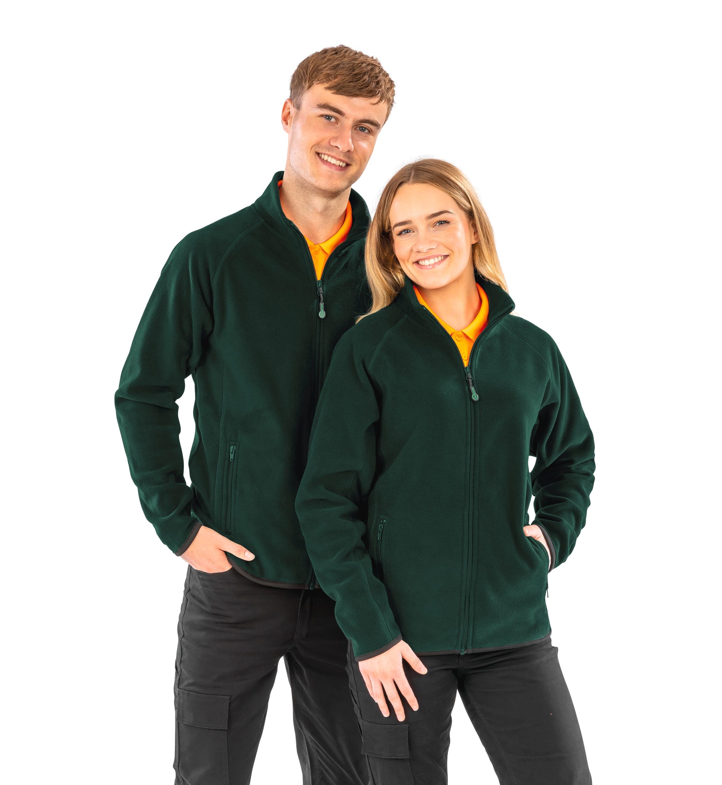 Veste polarthermique en polaire recyclée en situation